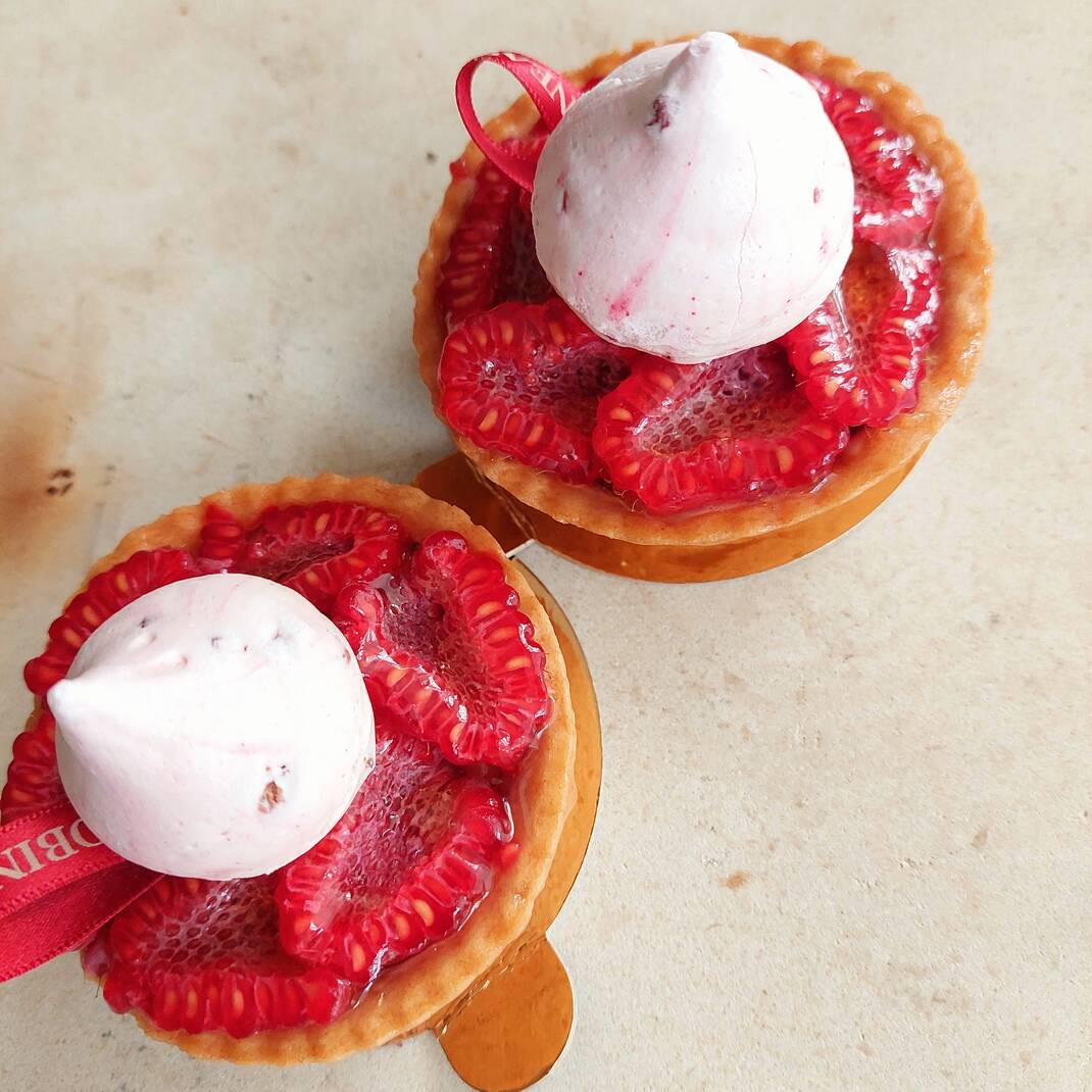 4 Individual Raspberry Curd Tarts (usually £4.20 each)