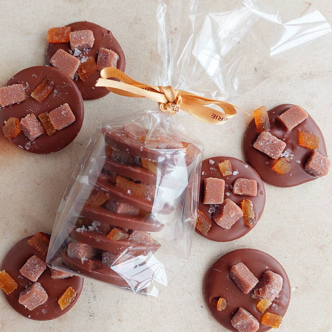 Orange Chocolate Fudge Discs