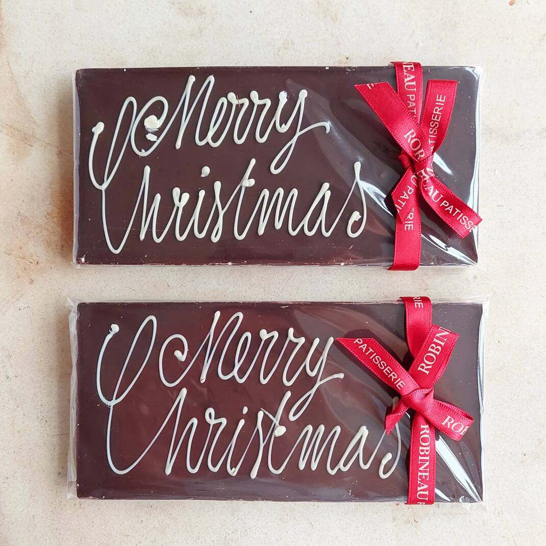 'Merry Christmas' Dark Chocolate Bar