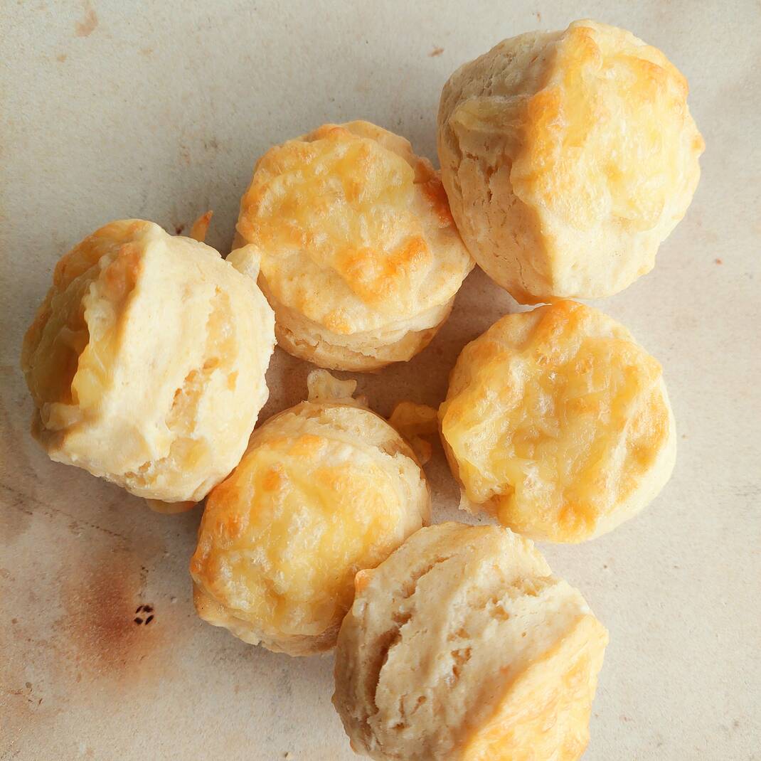 Afternoon Tea Sized Gruyère, Onion and Herbes de Provence Scones (Half Dozen)