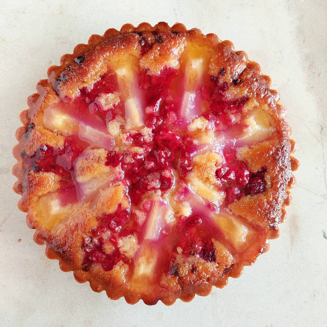 Raspberry and Pear Frangipane (Shop size)