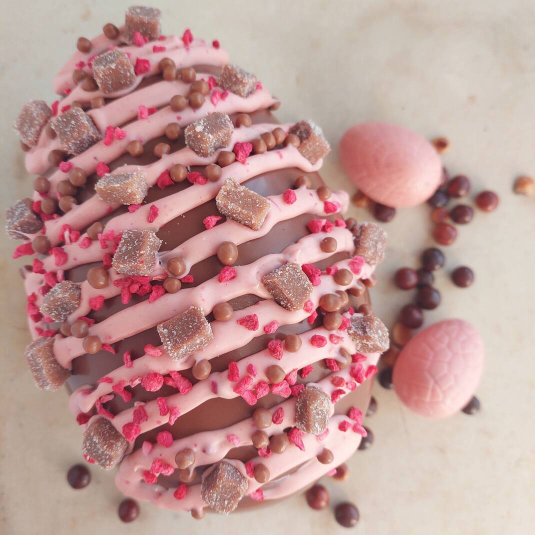 Extra Large Raspberry Fudge Egg