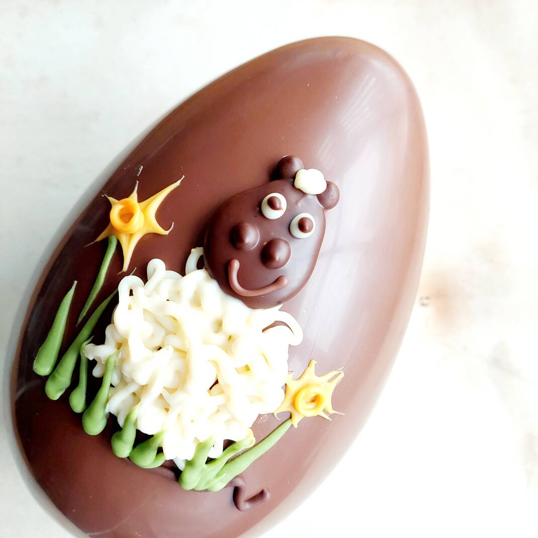 Medium Easter Lamb Chocolate Egg